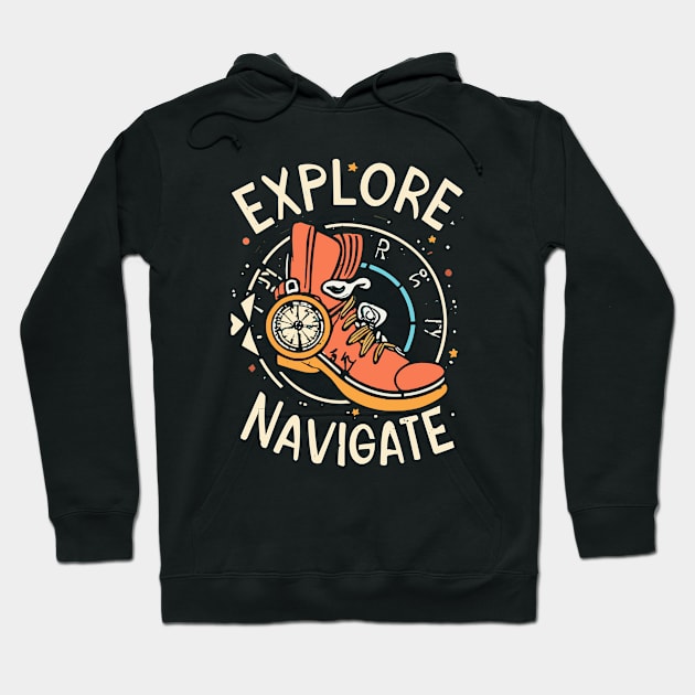 Explore Navigate Hoodie by nefuku